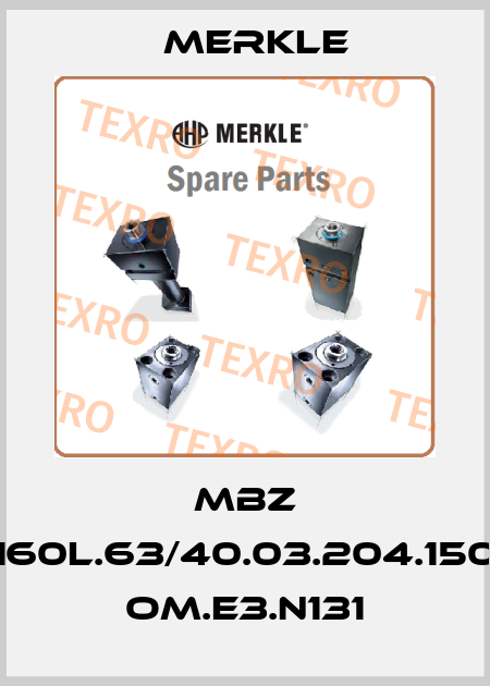 MBZ 160L.63/40.03.204.150 OM.E3.N131 Merkle