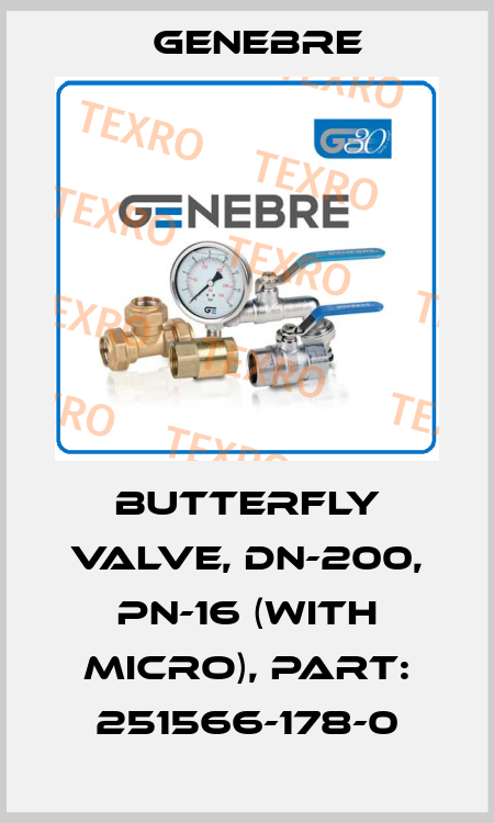 Butterfly Valve, DN-200, PN-16 (with micro), Part: 251566-178-0 Genebre