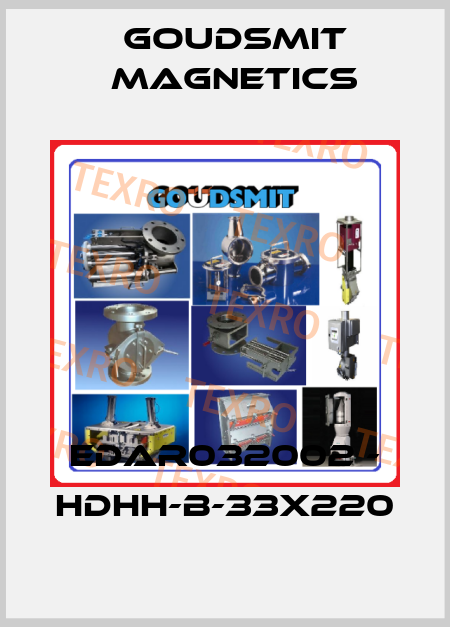 EDAR032002 - HDHH-B-33x220 Goudsmit Magnetics