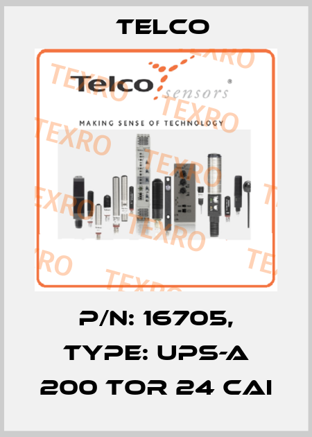 P/N: 16705, Type: UPS-A 200 TOR 24 CAI Telco