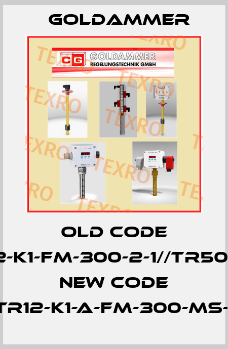 old code TR12-K1-FM-300-2-1//TR501.39, new code TR12-K1-A-FM-300-MS-I Goldammer
