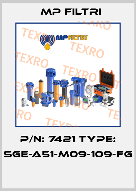 P/N: 7421 Type: SGE-A51-M09-109-FG  MP Filtri