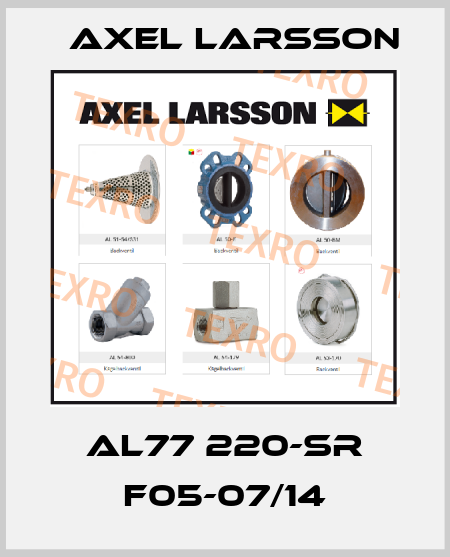 AL77 220-SR F05-07/14 AXEL LARSSON