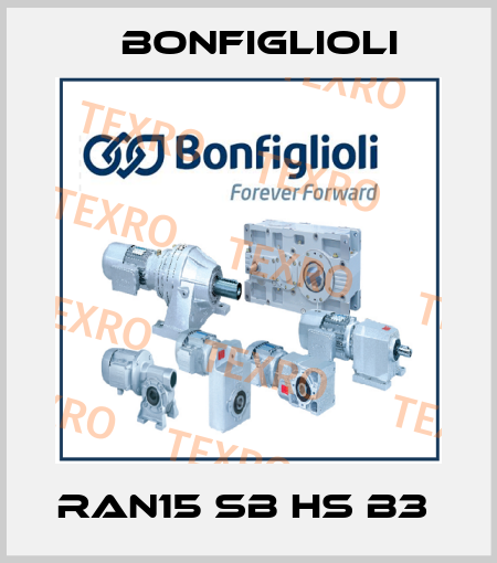 RAN15 SB HS B3  Bonfiglioli