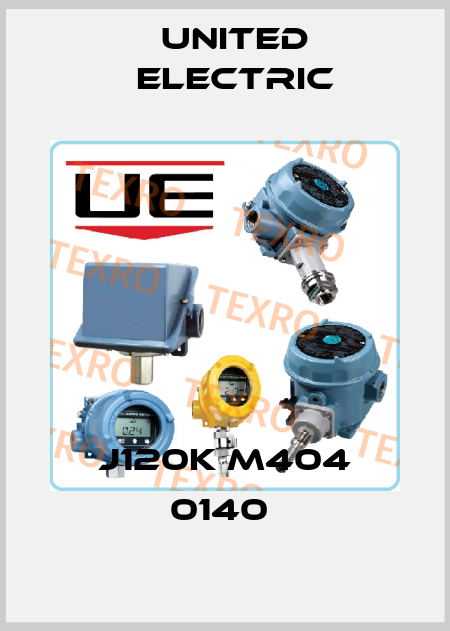  J120K M404 0140  United Electric