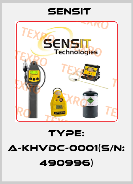  Type: A-KHVDC-0001(S/N: 490996) Sensit