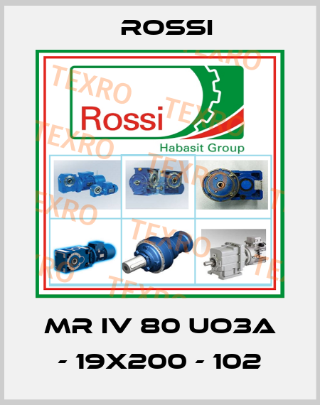 MR IV 80 UO3A - 19x200 - 102 Rossi