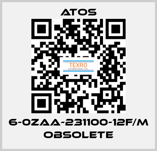 6-0ZAA-231100-12F/M obsolete Atos