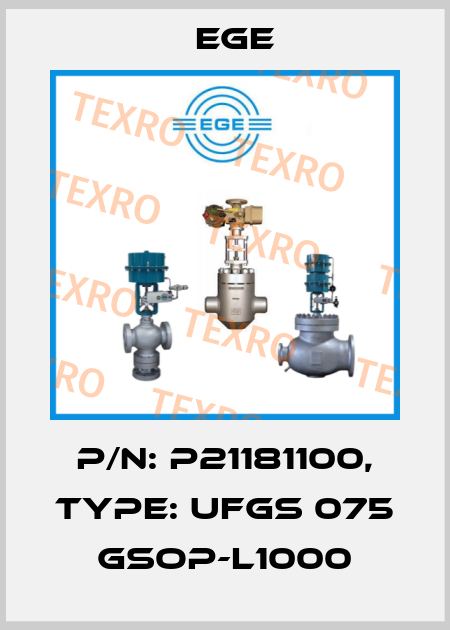 p/n: P21181100, Type: UFGS 075 GSOP-L1000 Ege