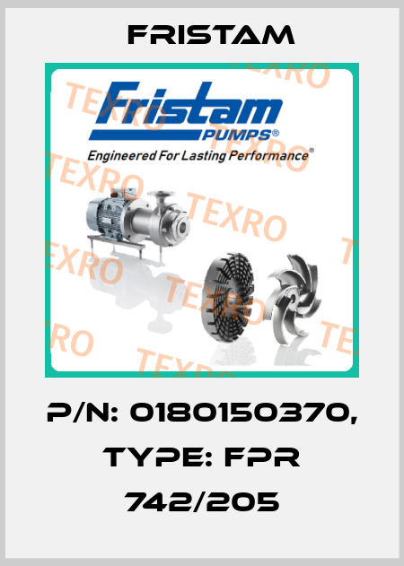 P/N: 0180150370, Type: FPR 742/205 Fristam