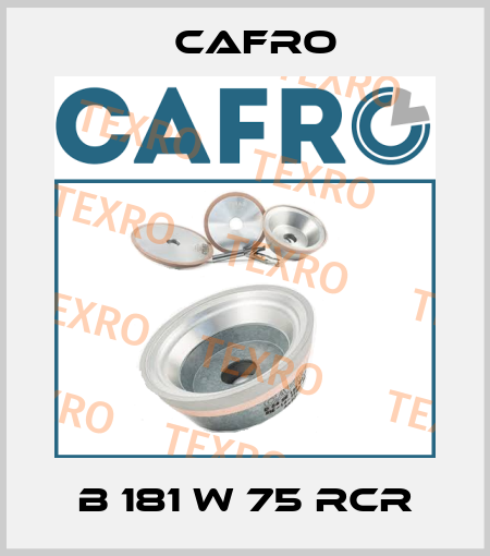 B 181 W 75 RCR Cafro