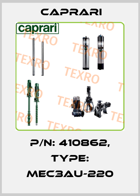 P/N: 410862, Type: MEC3AU-220 CAPRARI 