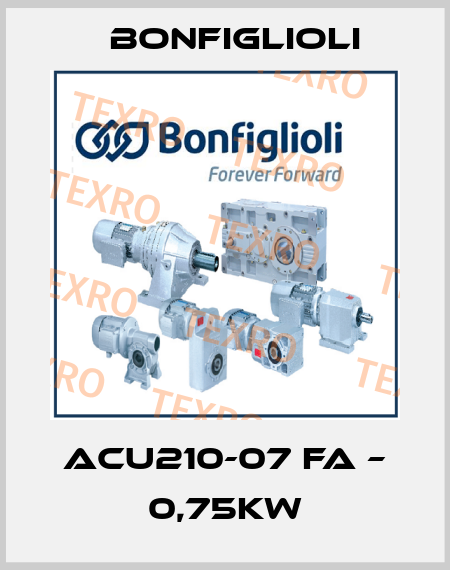 ACU210-07 FA – 0,75KW Bonfiglioli