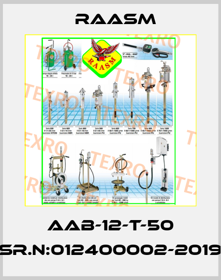 AAB-12-T-50 Sr.N:012400002-2019 Raasm