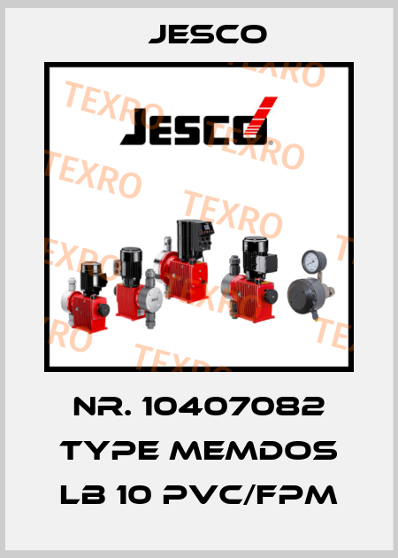 Nr. 10407082 Type MEMDOS LB 10 PVC/FPM Jesco