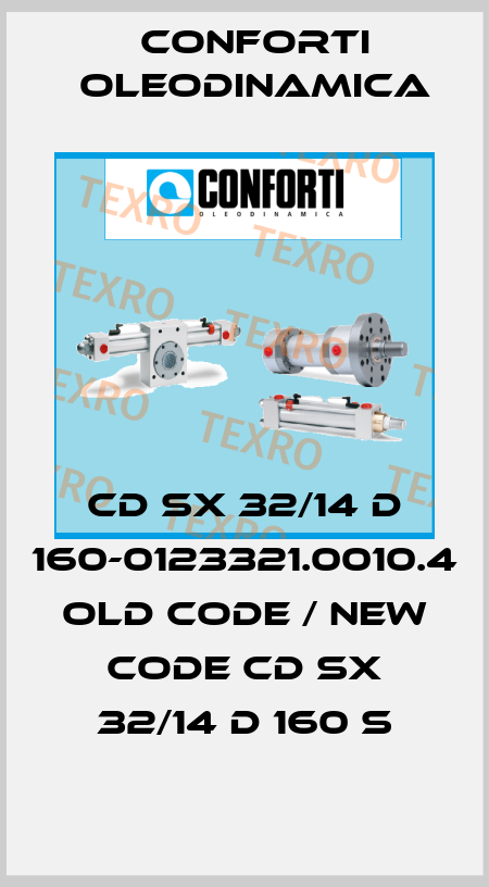 CD SX 32/14 D 160-0123321.0010.4 old code / new code CD SX 32/14 D 160 S Conforti Oleodinamica