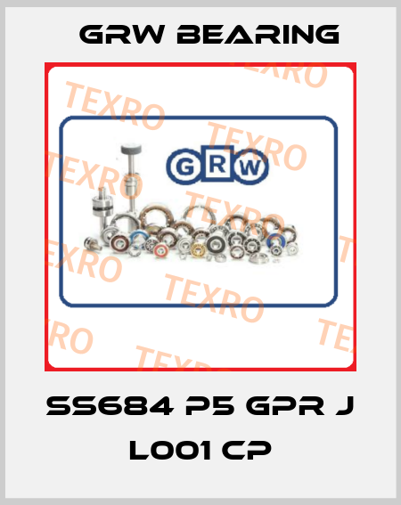 SS684 P5 GPR J L001 CP GRW Bearing