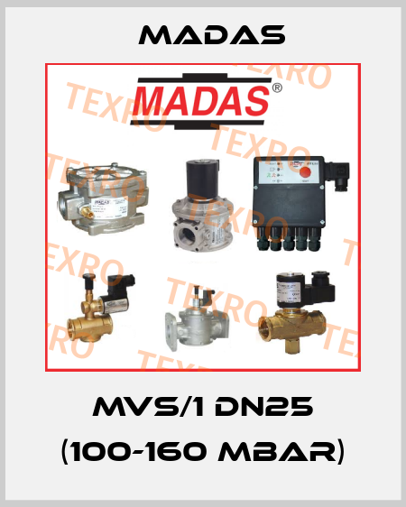 MVS/1 DN25 (100-160 mbar) Madas