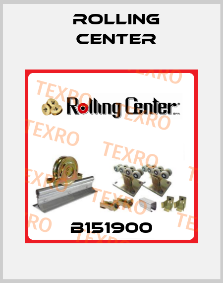 B151900 Rolling Center
