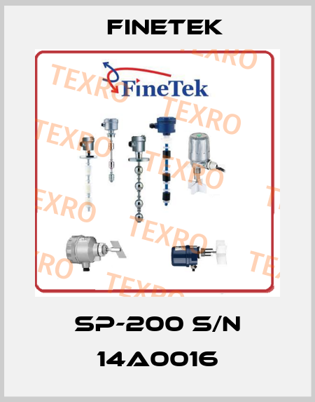 SP-200 S/N 14A0016 Finetek