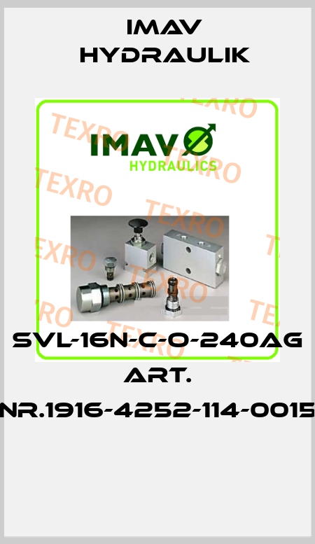 SVL-16N-C-O-240AG ART. NR.1916-4252-114-0015  IMAV Hydraulik
