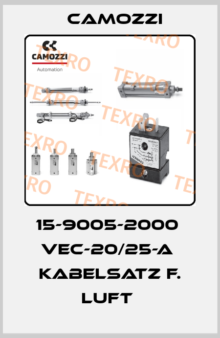 15-9005-2000  VEC-20/25-A  KABELSATZ F. LUFT  Camozzi
