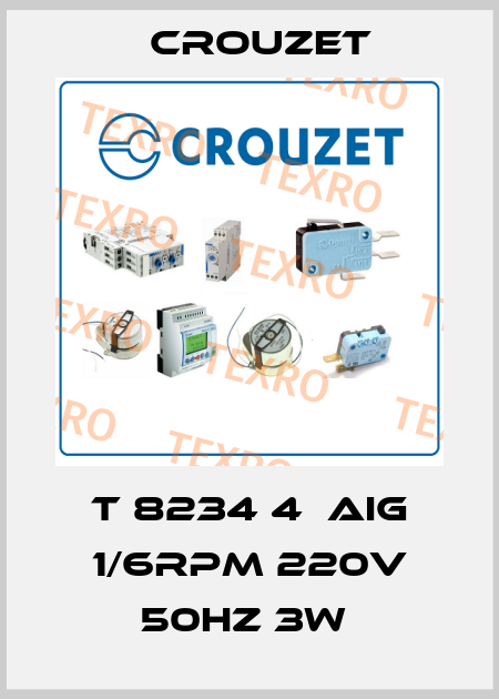T 8234 4  AIG 1/6RPM 220V 50HZ 3W  Crouzet