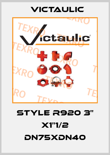 style R920 3" x1"1/2 DN75xDN40 Victaulic