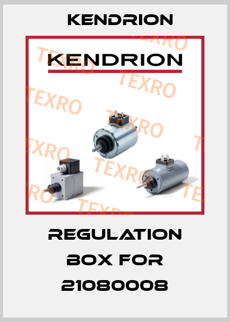 Regulation box for 21080008 Kendrion