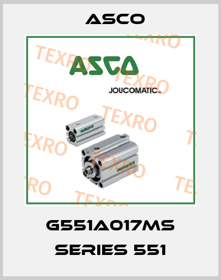 G551A017MS SERIES 551 Asco
