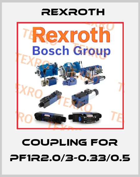 coupling for PF1R2.0/3-0.33/0.5 Rexroth