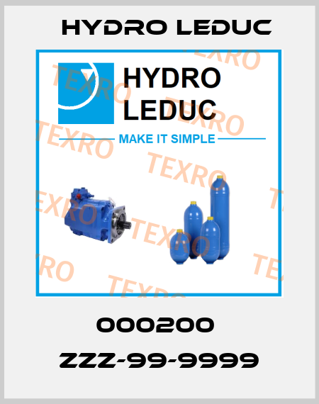 000200  ZZZ-99-9999 Hydro Leduc