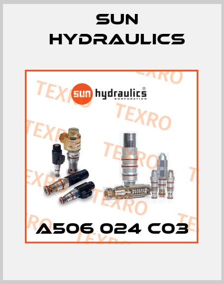 A506 024 C03 Sun Hydraulics