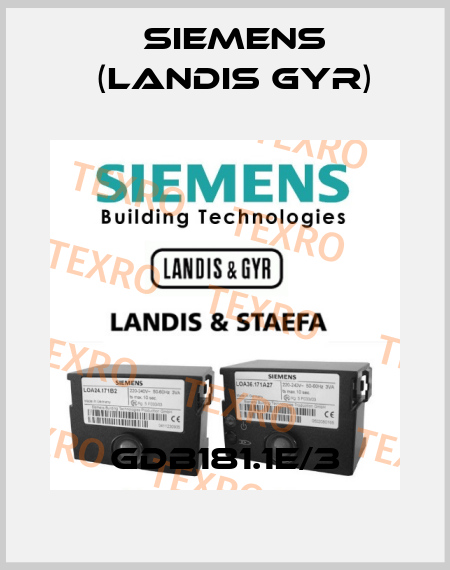 GDB181.1E/3 Siemens (Landis Gyr)