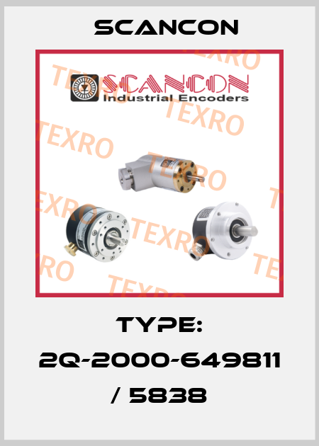 Type: 2Q-2000-649811 / 5838 Scancon