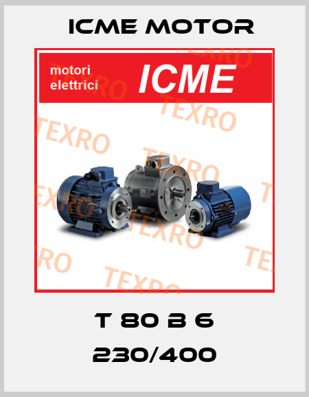 T 80 B 6 230/400 Icme Motor