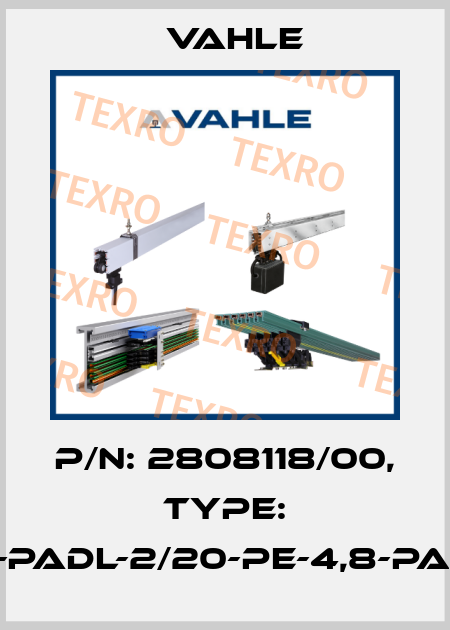 P/n: 2808118/00, Type: SA-PADL-2/20-PE-4,8-PA-36 Vahle