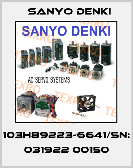 103H89223-6641/Sn: 031922 00150 Sanyo Denki