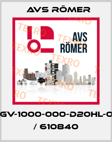 XGV-1000-000-D20HL-04 / 610840 Avs Römer