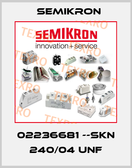 02236681 --SKN 240/04 UNF Semikron