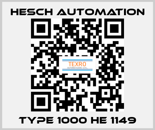 TYPE 1000 HE 1149 Hesch Automation