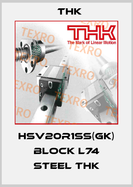 HSV20R1SS(GK) BLOCK L74 Steel THK THK