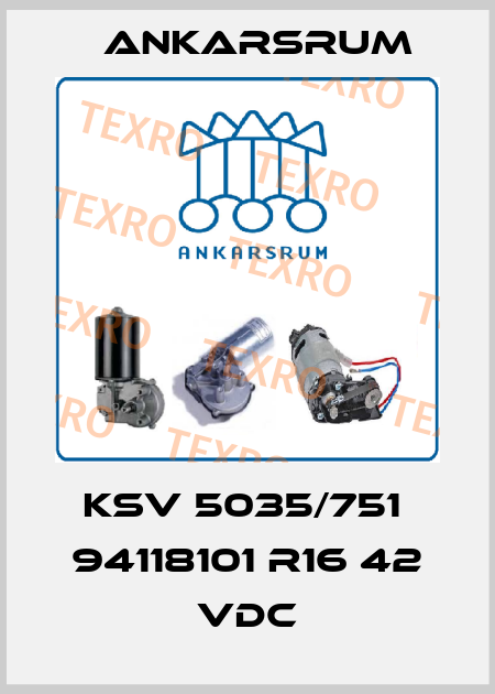 KSV 5035/751  94118101 R16 42 VDC Ankarsrum