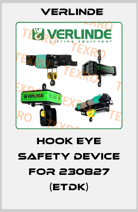 Hook eye safety device for 230827 (ETDK) Verlinde