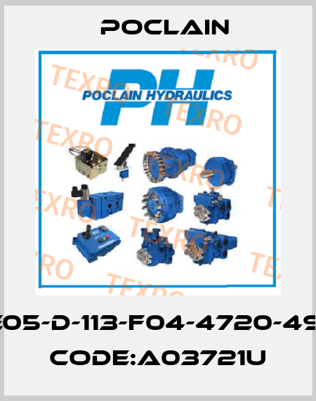 MSE05-D-113-F04-4720-49DFJ, code:A03721U Poclain