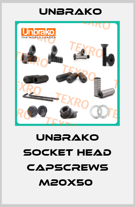 UNBRAKO SOCKET HEAD CAPSCREWS M20X50  Unbrako
