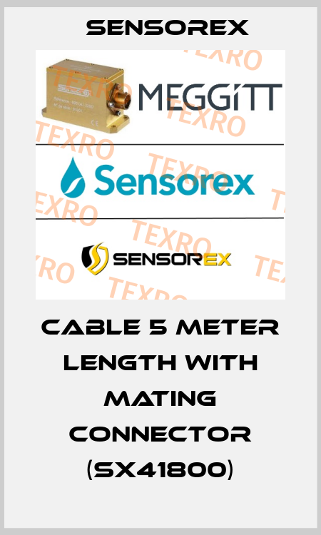 Cable 5 Meter length with Mating Connector (SX41800) Sensorex