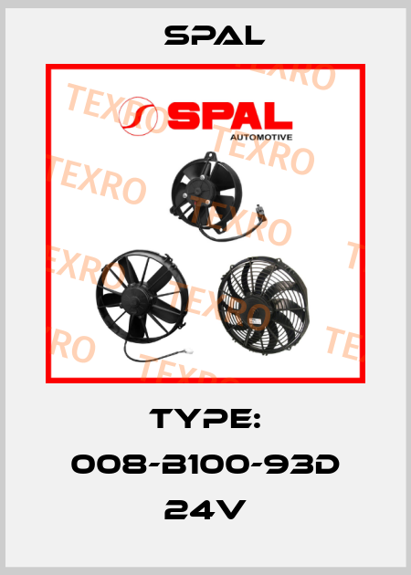 Type: 008-B100-93D 24V SPAL