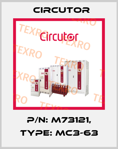 P/N: M73121, Type: MC3-63 Circutor