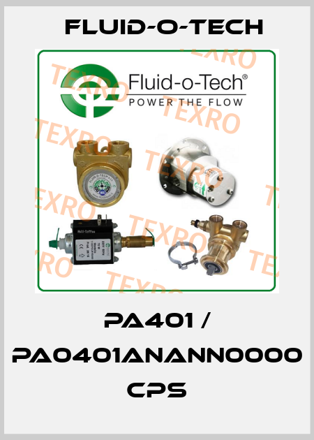 PA401 / PA0401ANANN0000 CPS Fluid-O-Tech
